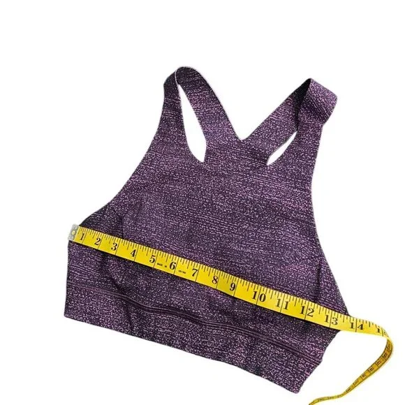 Lululemon Fast & Free Bra ,Nulux , Salt Dark Mystic, Purple, Athletic, Size 6 - Picture 7 of 8